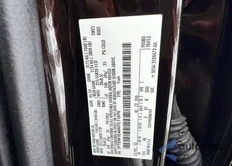 2019 Ford F150 Supercrew from USA, damaged, VIN 1FTEW1E46KFC11970